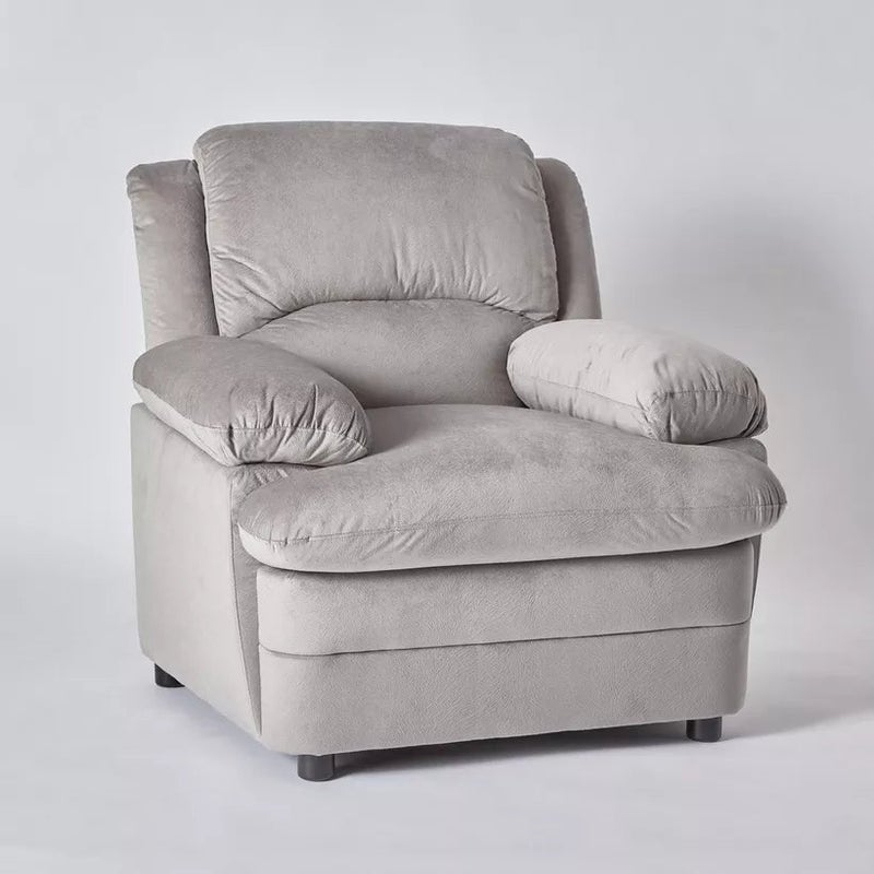 Royal 1-Seater Sofa – Plush Foam Armchair with Curved Arms, Durable Frame, Compact Luxury Seating